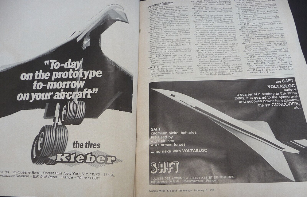 71 Aviation Week & Space Technology Supersonic Concorde Propulsion Avionics Test