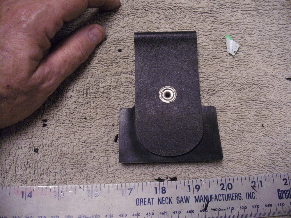 Unknown Use or Make Plastic Belt Devise with Hook & Loop For a Holster?