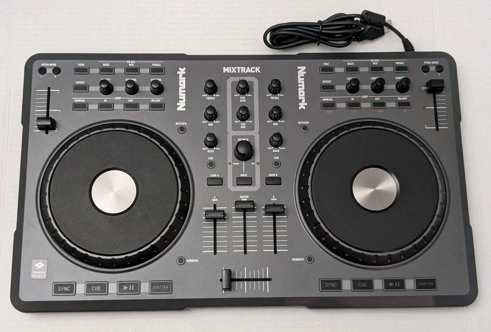 Numark Mixtrack DJ Controller Tested Works With Virtual DJ No Software Included