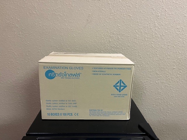 NITRILE GLOVES 4 Mil Case of blue nitrile gloves 1000 pcs Non Medical LARGE