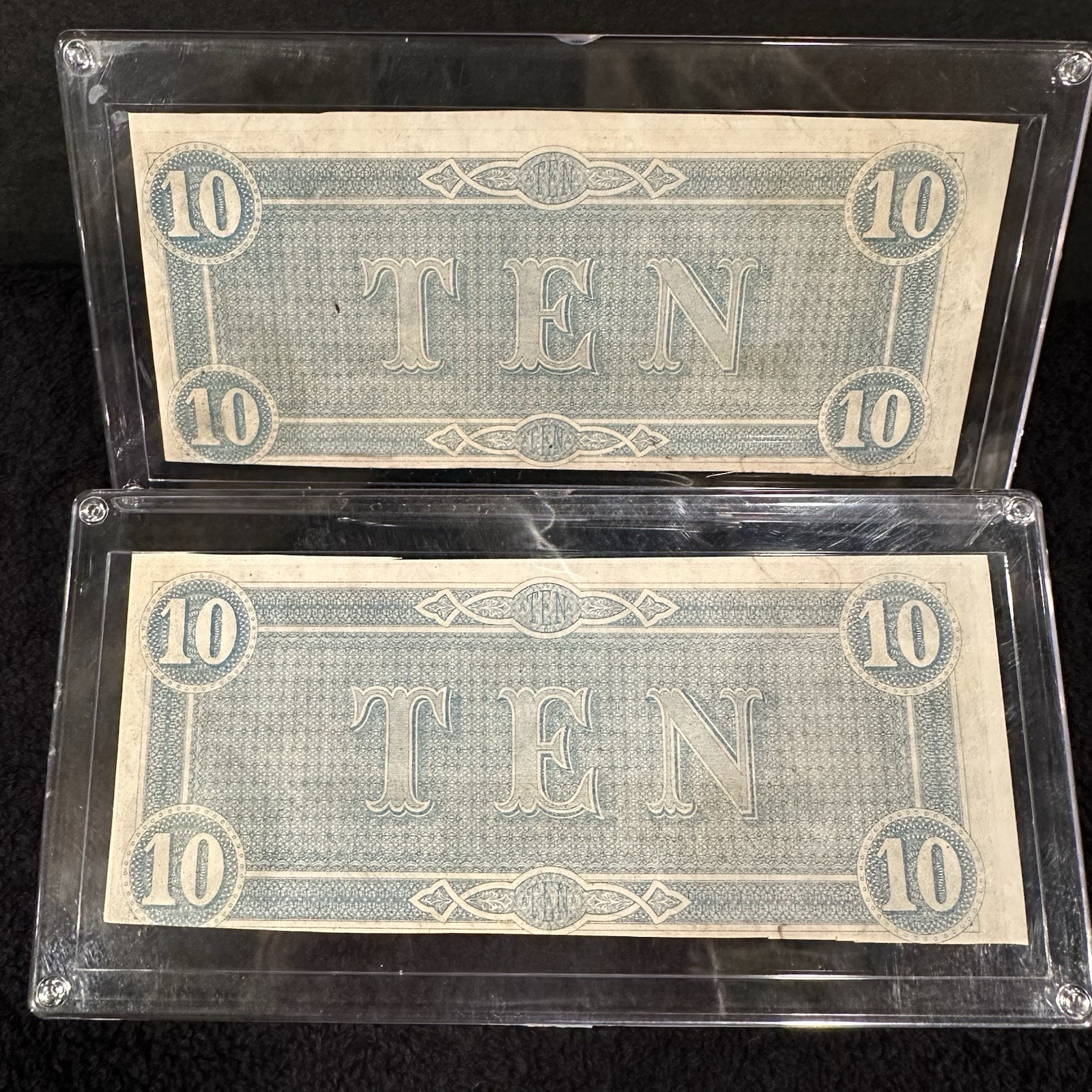 FIVE (5) Piece Confederate Currency Lot- $10 $5 $20 Notes & 10C Fractional Note