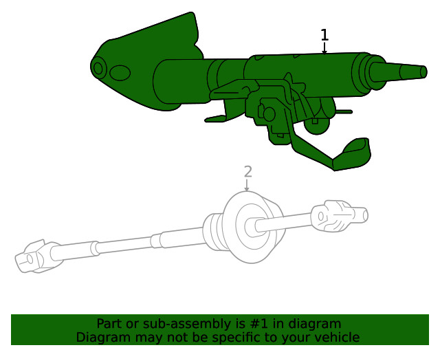 Genuine GM Steering Column 15244154