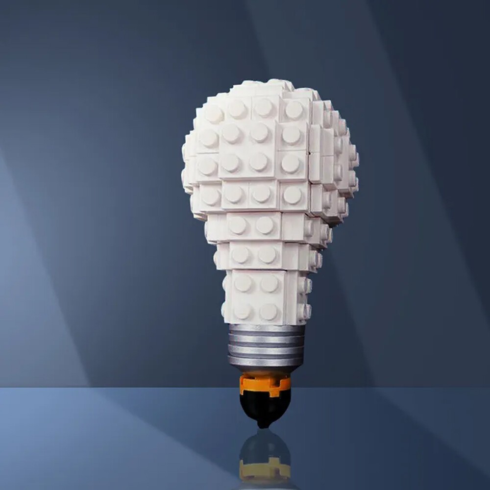 Light Bulb Model Collection Display Building Set 142 Pcs
