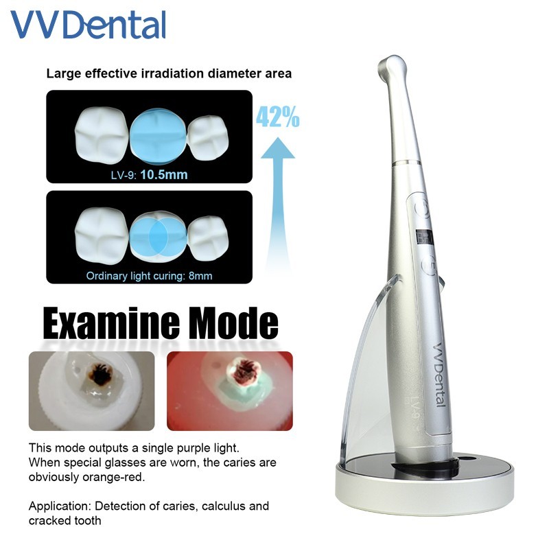 Dental Curing Light With Caries Detector 1 Sec Led Dental Equipment Curing Light