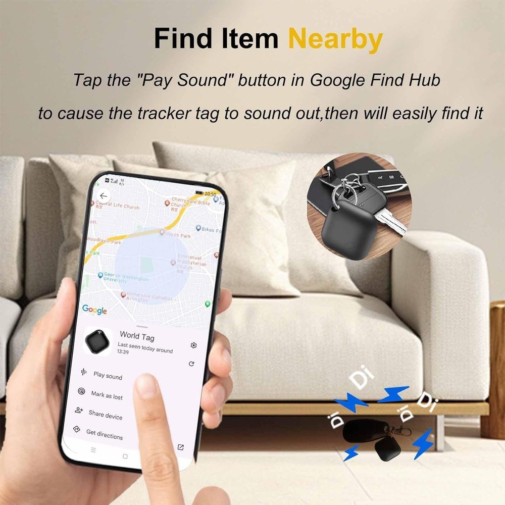 Air Tag for Android 1 Pack,Google Certified Android Tracker Tags,Smart Tags for