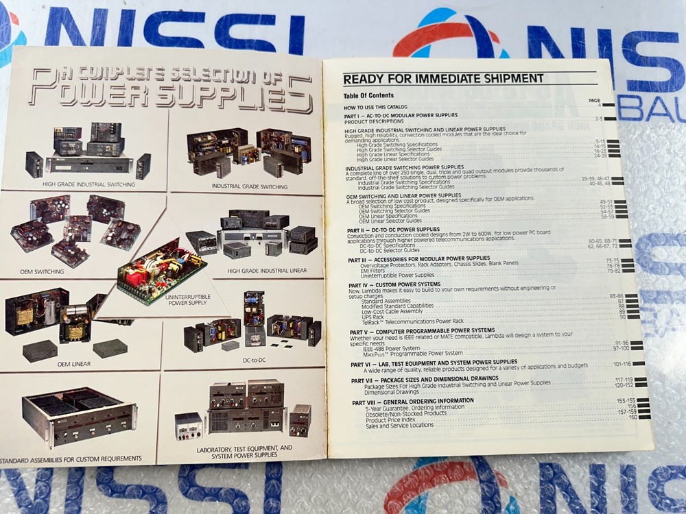 Lambda '88 Power Supply Catalog.