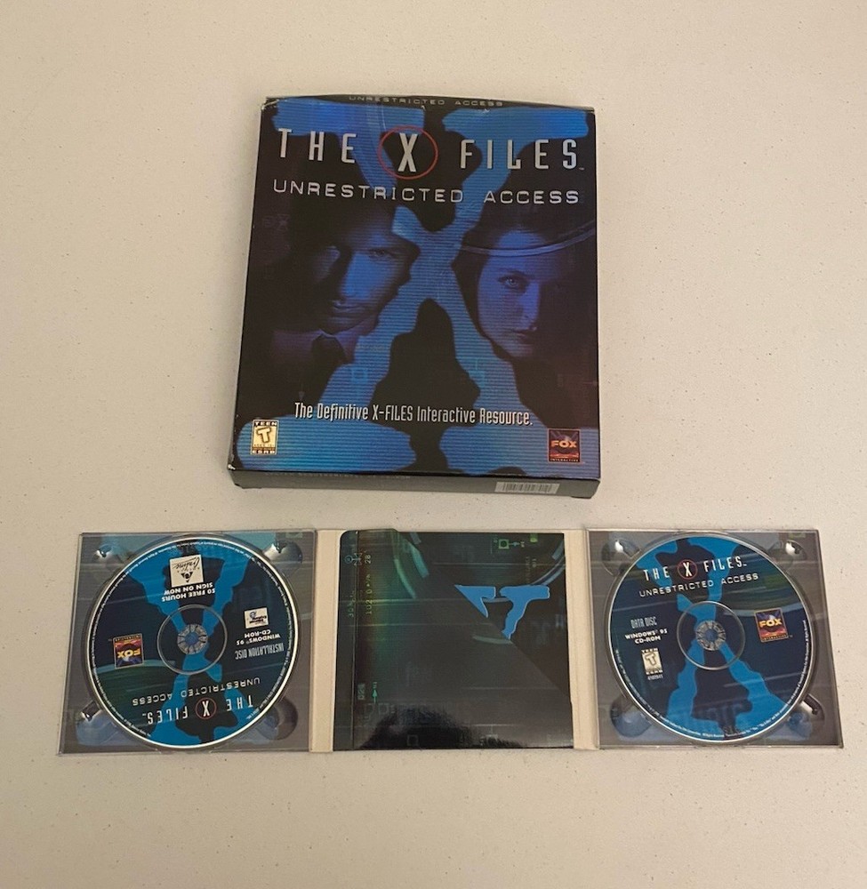 X Files Unrestricted Access (PC, 1998) Big Box CD Game