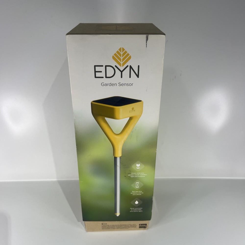 EDYN SOLAR POWERED WiFi GARDEN SOIL SMART SENSOR IN BOX.  Please READ