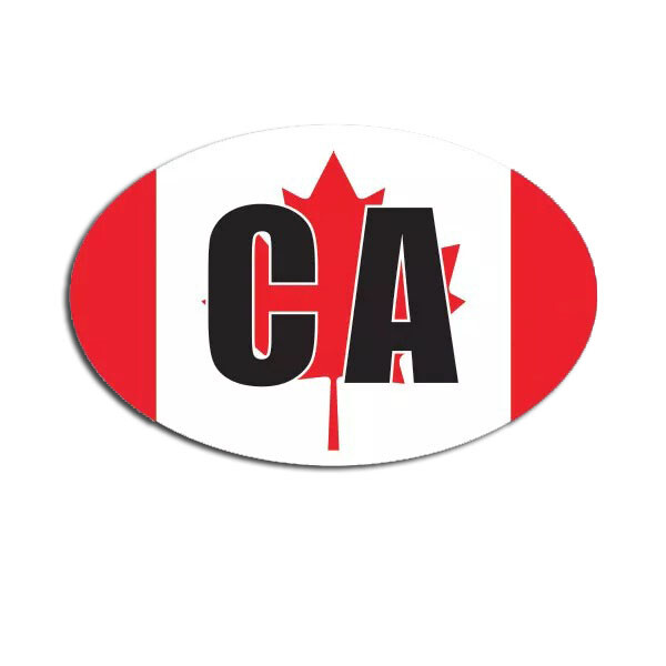 Canada Oval Sticker Decal