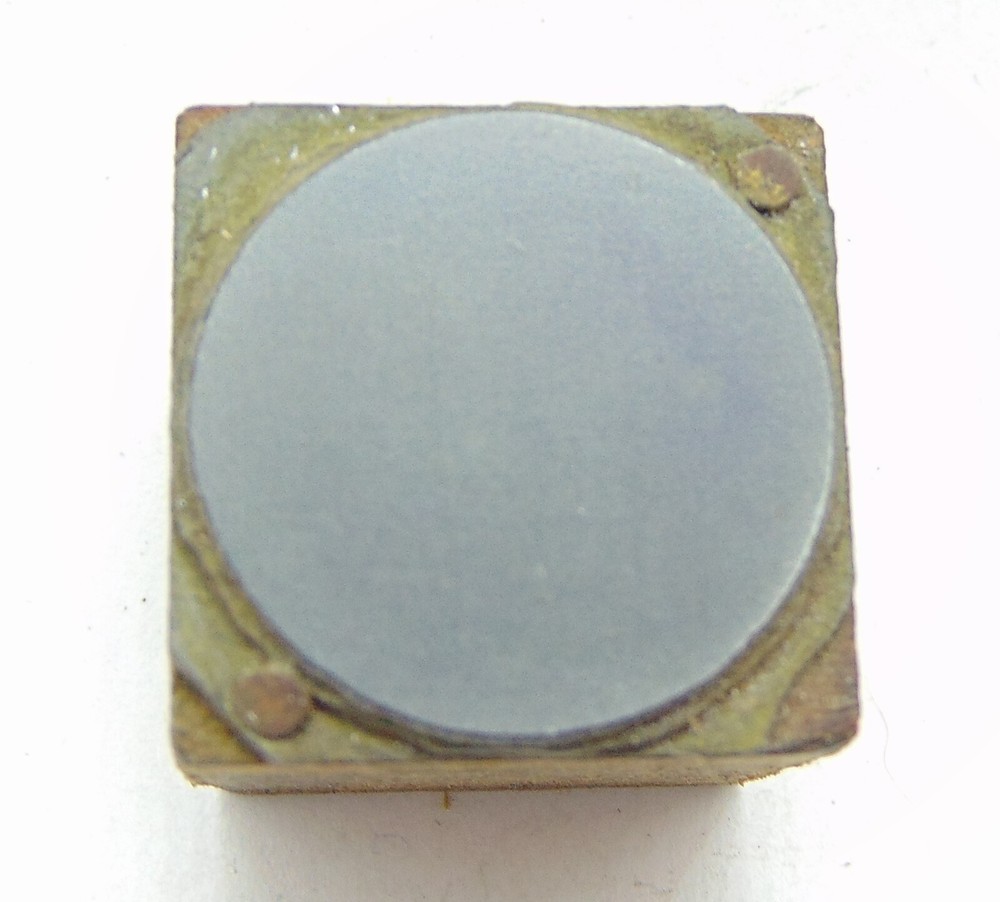 Printing Letterpress Printers Block Solid Circle