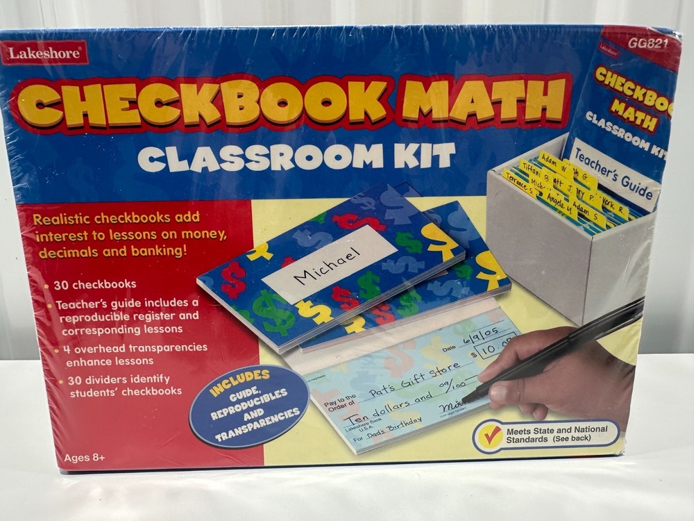 Checkbook Math Classroom Kit - By Lakeshore Learning- Great for homeschooling!