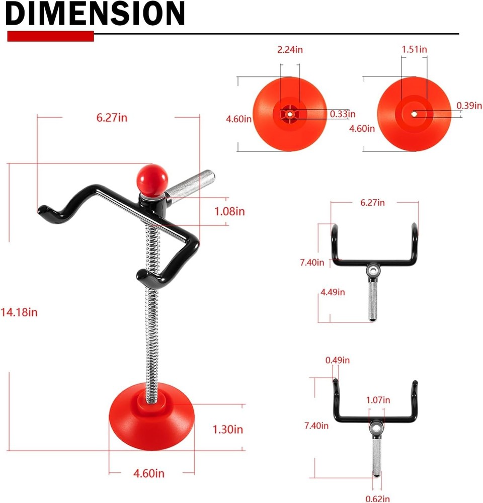 Adjustable 14-Inch Steering Wheel Holder Tool for Safe Wheel Alignment