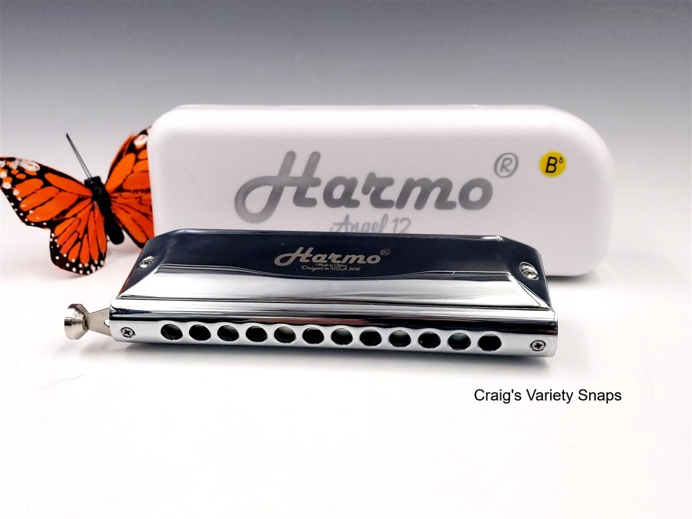 Harmo Angel 12 Harmonica, with Case Bb Chromatic