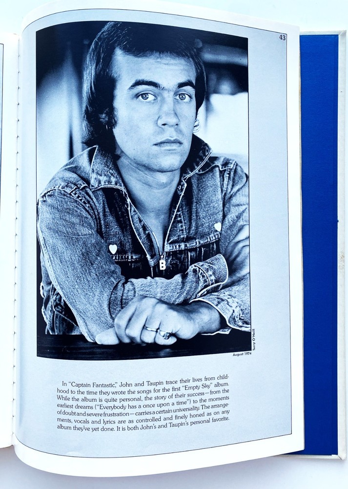 Elton John, Bernie Taupin, Signed, Five Years of Fun, 1975, +Troubadour Ticket