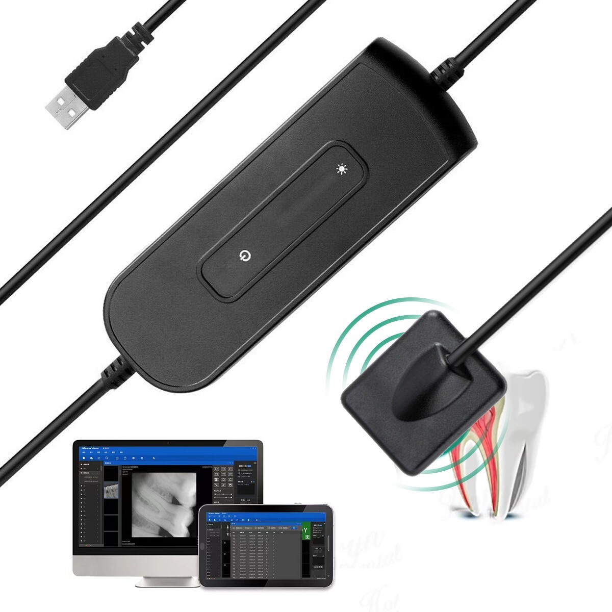 Woodpecke Style Dental X Ray Digital Radio Graphic RVG Sensor Size 1.5 Holder