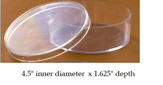 12Pc Round Clear Plastic Storage Containers With Lid