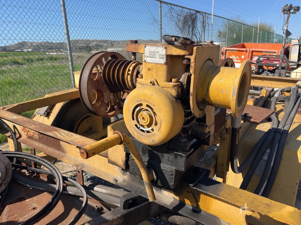 1986 Harper Line Pulling Winch Trailer # 4457