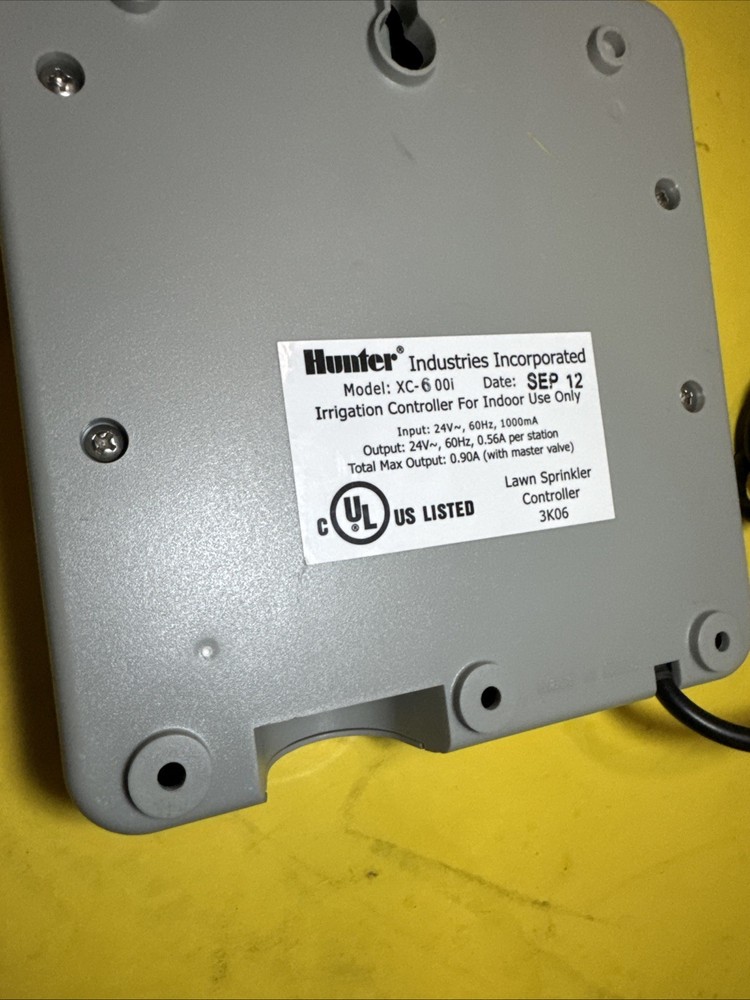 Hunter X-Core 6-Station Zone Model XC-600i Sprinkler Irrigation Timer Controller