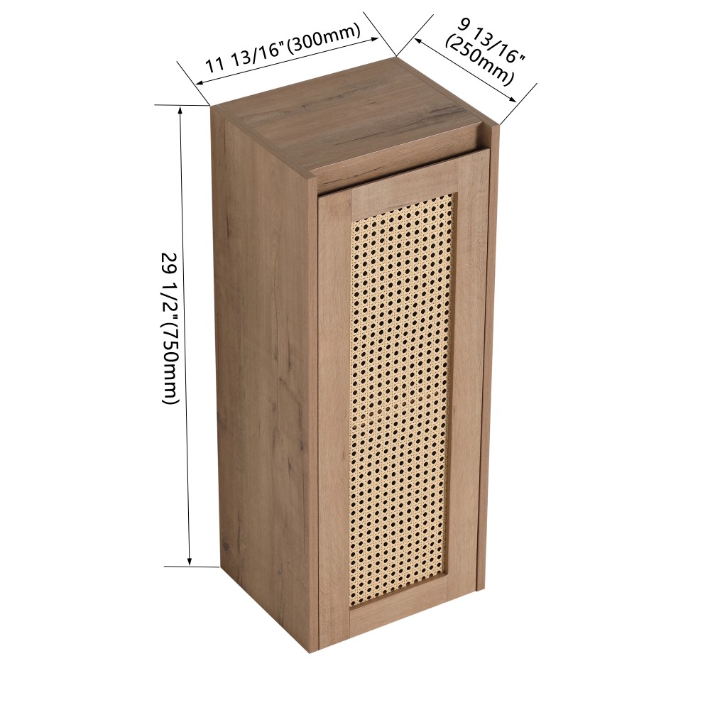 Bathroom Side Cabinet Soft Close Doors Float Mounting Design