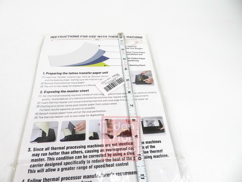 Thermal Tattoo Transfer Machine Stencil Printer Black Model 116F Studio