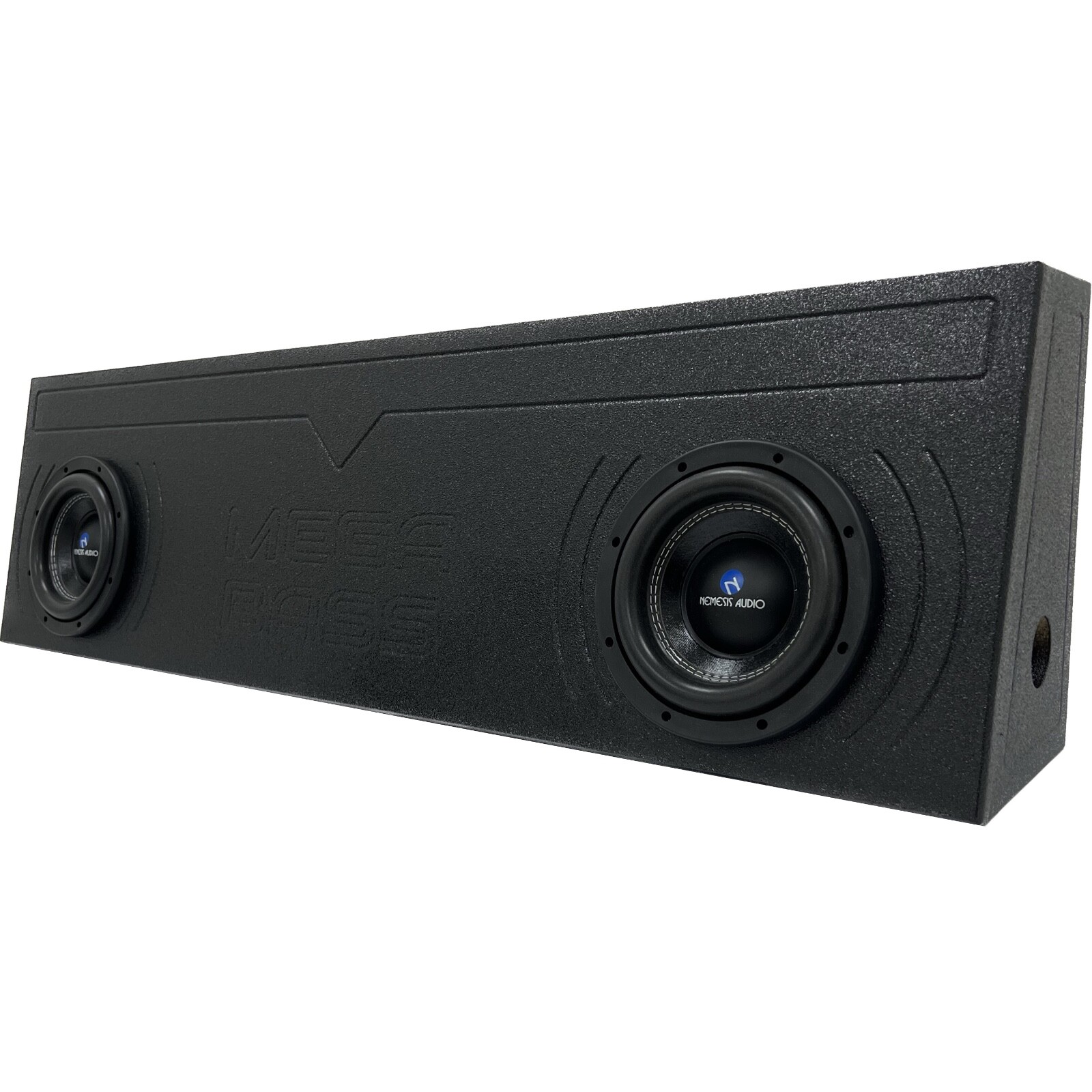 Universal Single Cab Truck Subwoofer Enclosure Box Dual 12 Ported Ford Chevy GMC