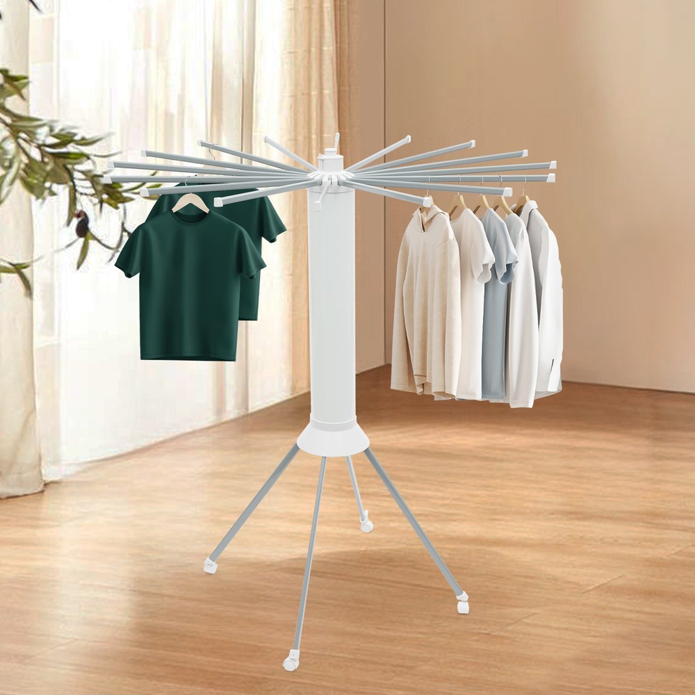 Clothes Drying Rack, Foldable Clothes Drying Rack, Four-Legged Clothes Drying Ra