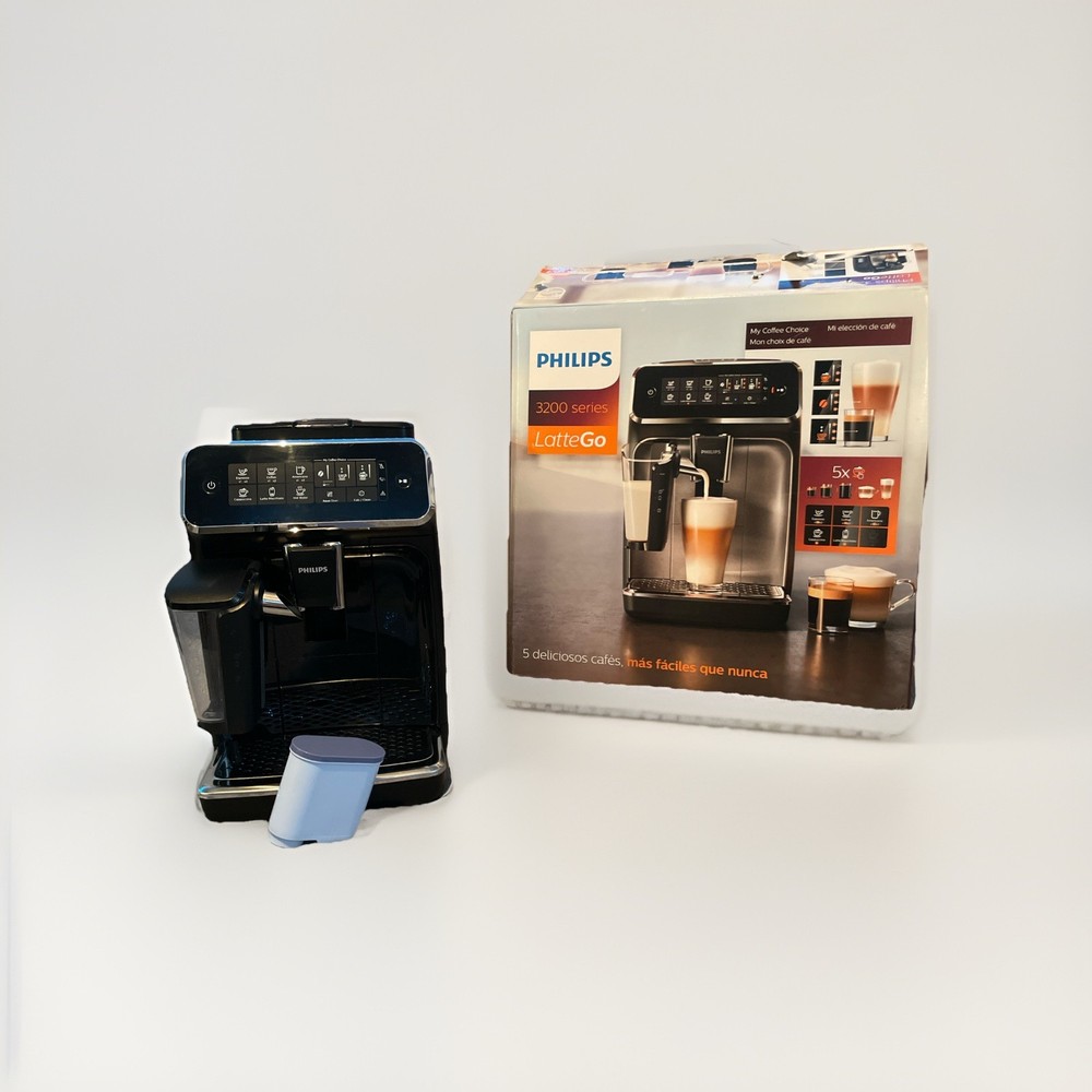 Philips 3200 Series Fully Automatic Espresso Machine w/ LatteGo Black & Filter