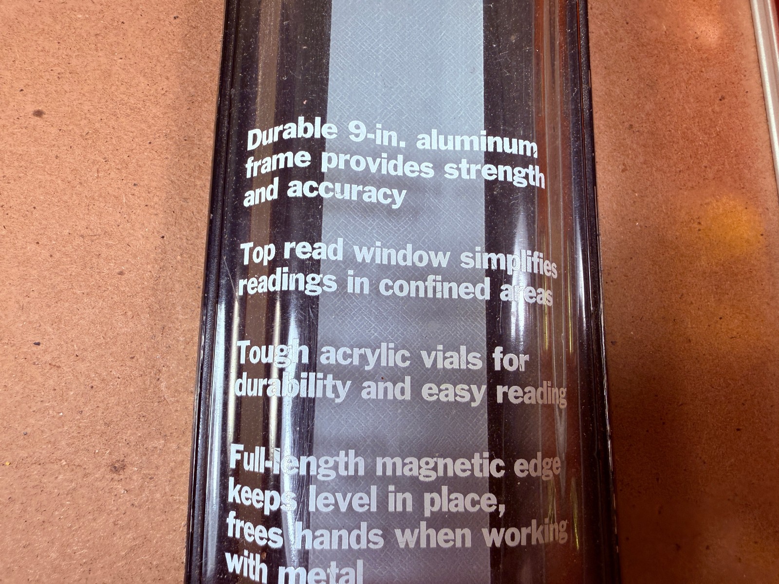 NEW Sears Craftsman USA Nos Torpedo Level 9” 39852 Red Magnetic w/ Pouch