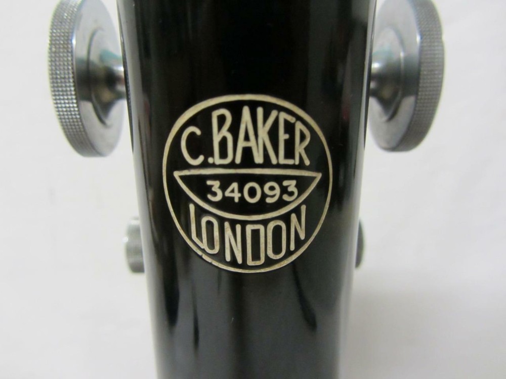 Charles Baker London Monocular Compound Microscope #34093 (Cased)