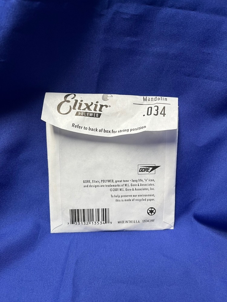 7 Elixir Mandolin Individual Strings RARE