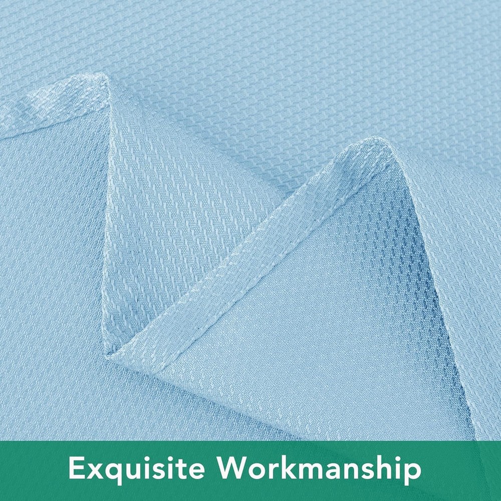 Light Blue Square Tablecloth 54x54 - Water Resistant
