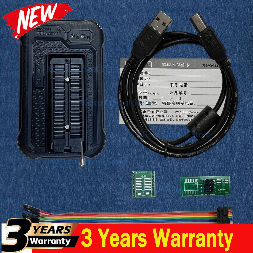 XGecu T48 Universal Programmer USB Programmer USB2.0 HS 480MHz with 3 Parts