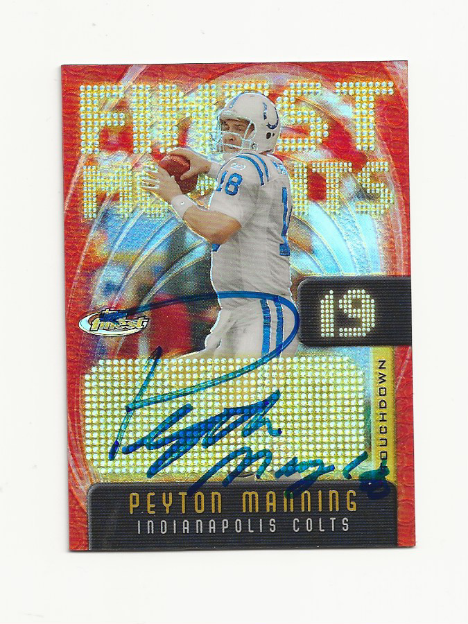 PEYTON    MANNING      COLTS     AUTOGRAPHED    CARD