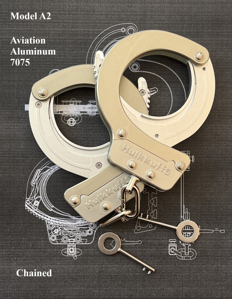 A2:Triple lock & fully automatic chained handcuffs with over-tightening function