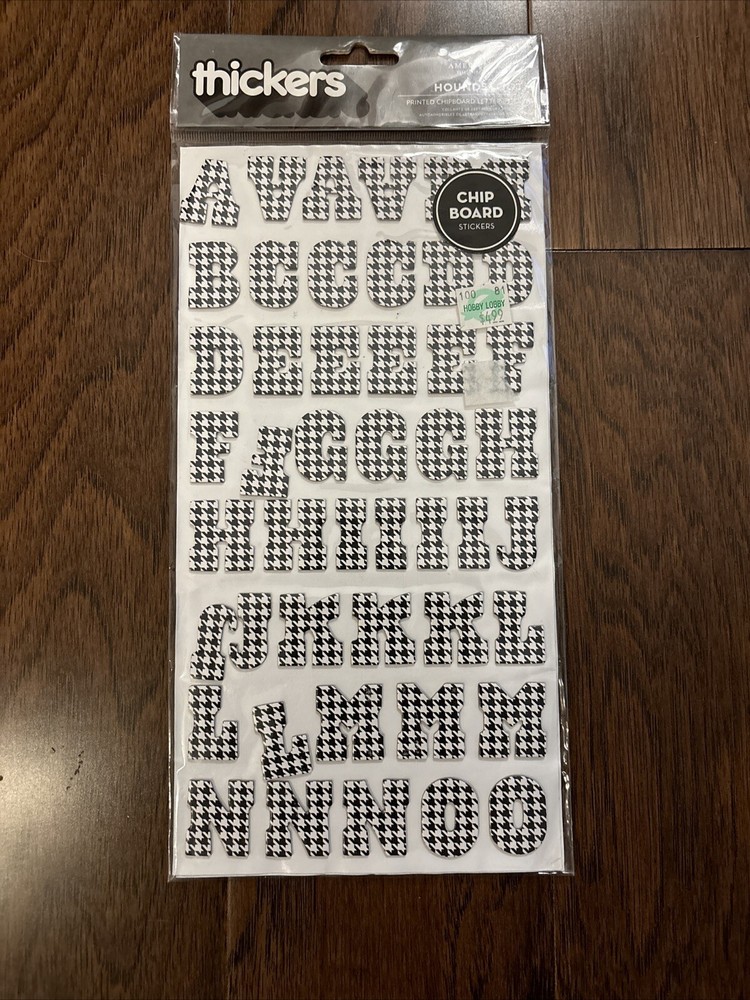 Assorted Scrapbooking Stickers - Alphabet