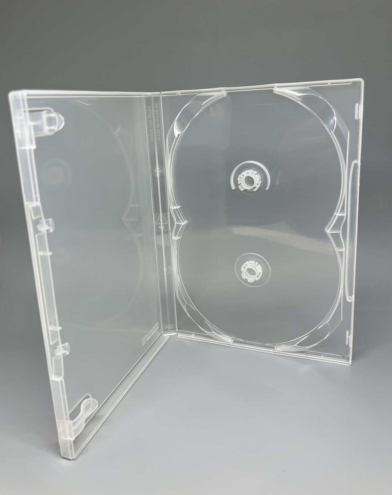 5 Top Quality Original Scanavo 14mm Double (2) DVD Case, Clear, DVD2/ONET.14MM