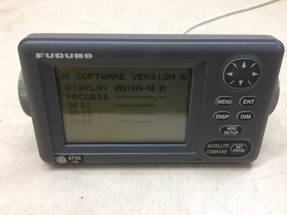 Furuno SC-502 Satellite Compass V2.01 Display Head Screen Button