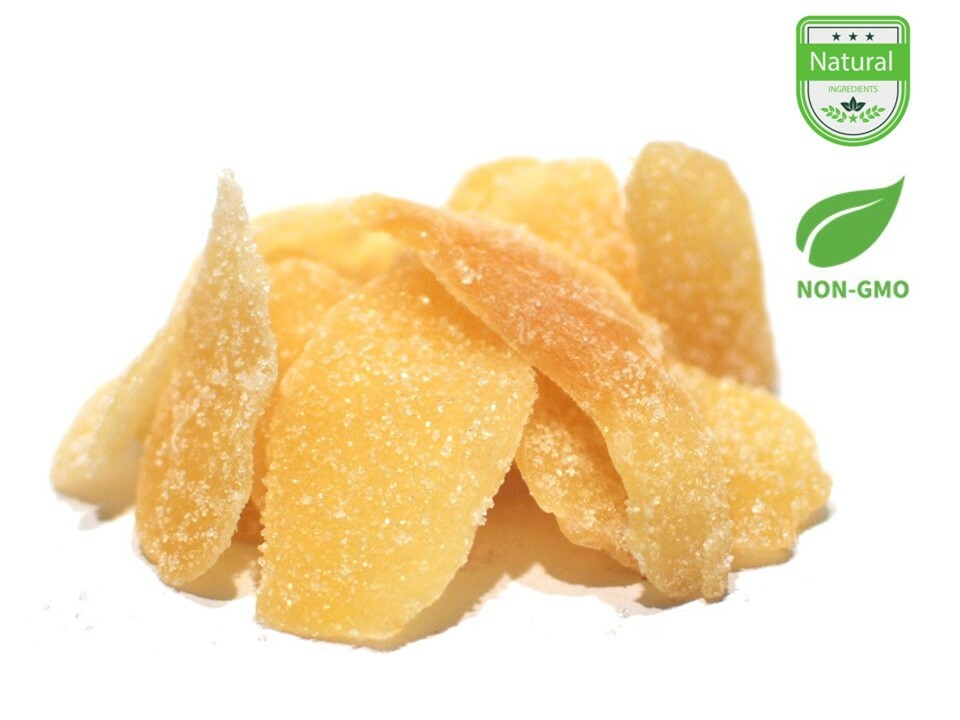 AIVA Crystallized Ginger Slices, 1 lb