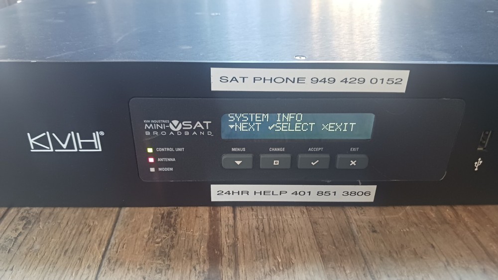 KVH Industries Mini-VSAT Broadband Control Unit & Modem