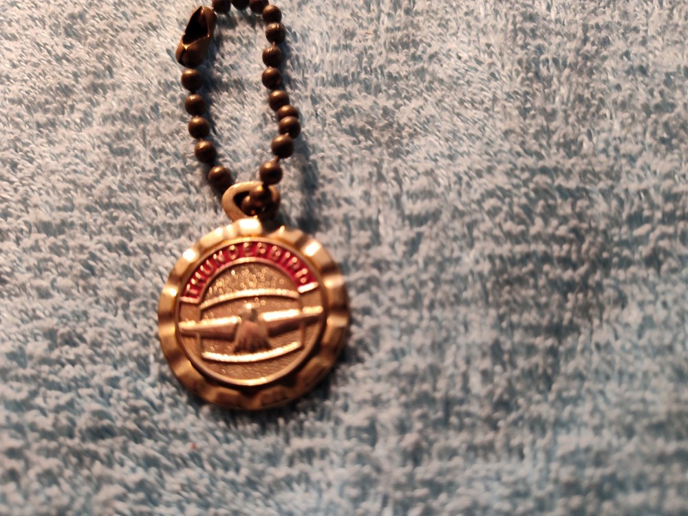 Ford Thunderbird Round Medal Keychain