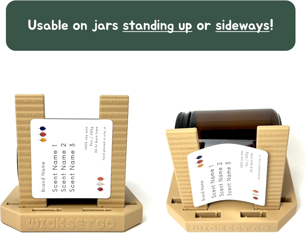 Sticker Label Application Installation Tool Jars Containers Bottles Adjustable