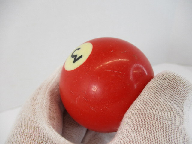 Pool Ball # 3 Solid Red 2-1/4" Diameter Single Ball 2.242" Round 3 Billiards EC