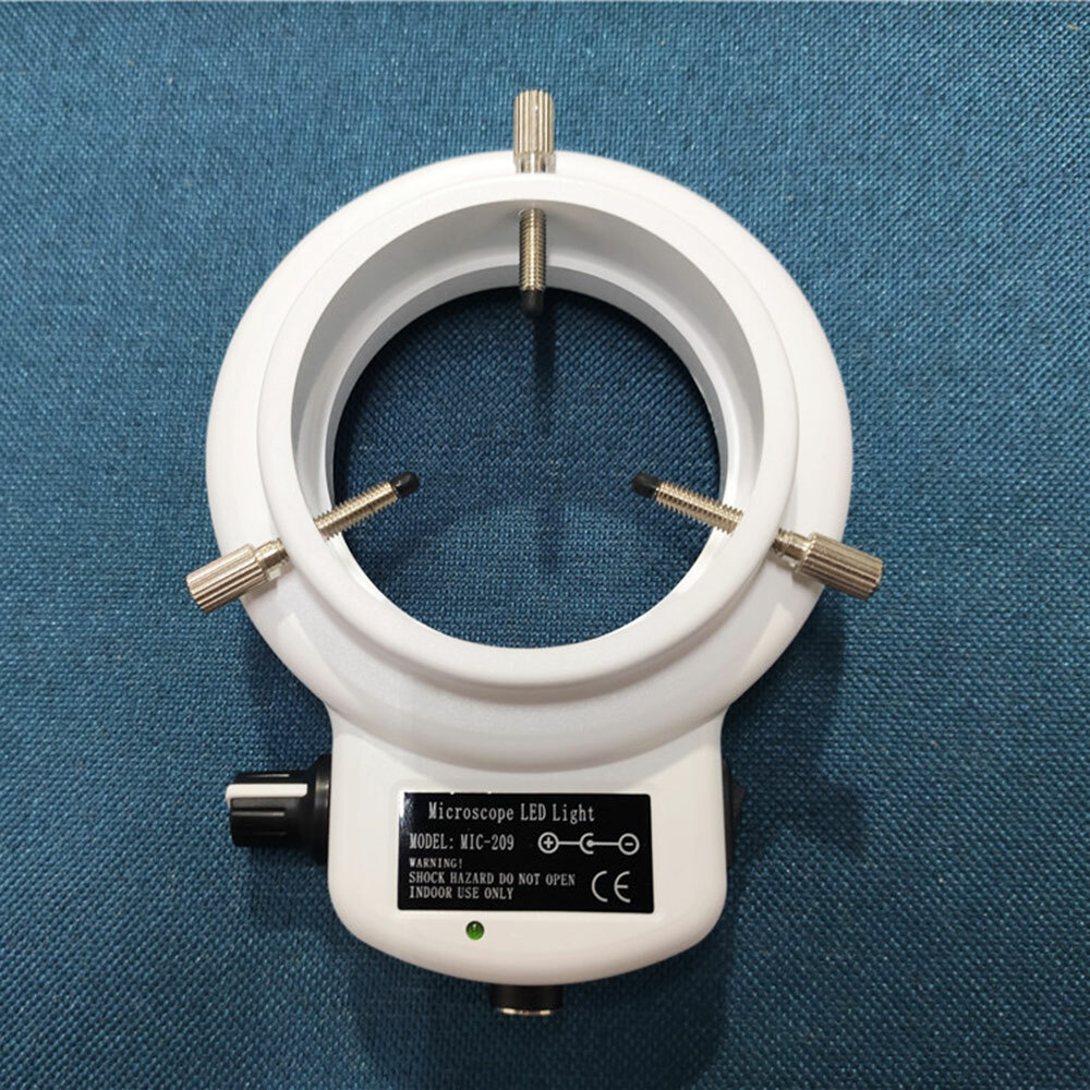 Quick Microscope Ring 144 LED Bulbs Light Illuminator Lamp US Plug Black / White