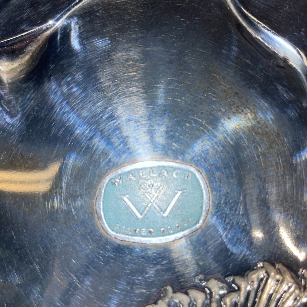 Wallace Silver Plated 13”poppy Pattern Platter