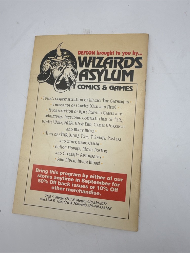 Defcon 3 Official Program 1996 Defcon 3 Program