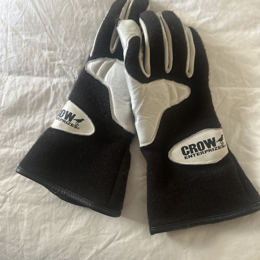 Crow Medium Racing Gloves