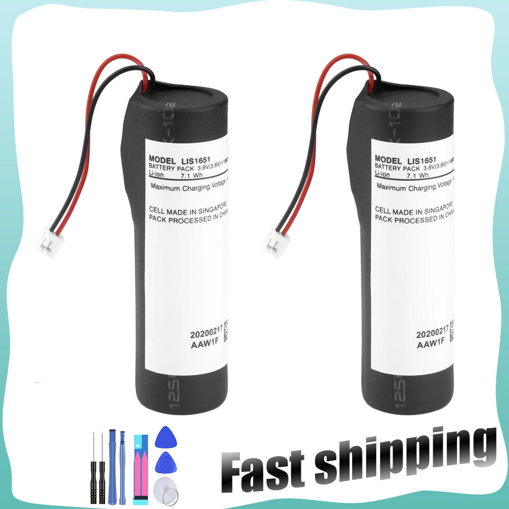 2PCS LIS1651 Battery For PlayStation Move Motion Controller Micro USB PS4 Move