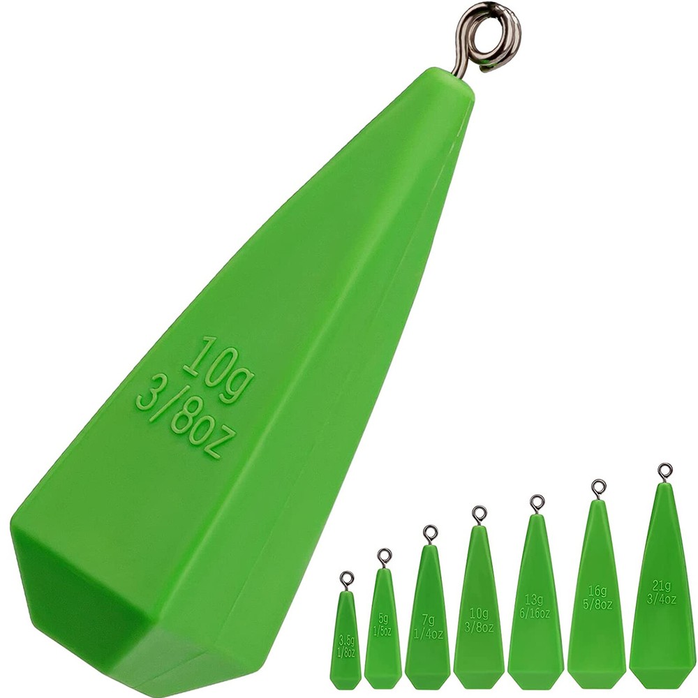 7PC Mixed Practice Plugs Weight Casting Trainer Kids Beginner Fish Casting Skill