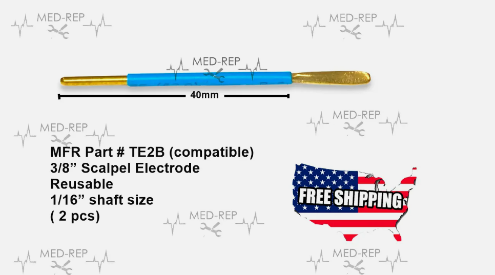 Ellman Surgitron Electrode TE2B - 3/8” Scalpel Electrode- Reusable ( 2pcs)