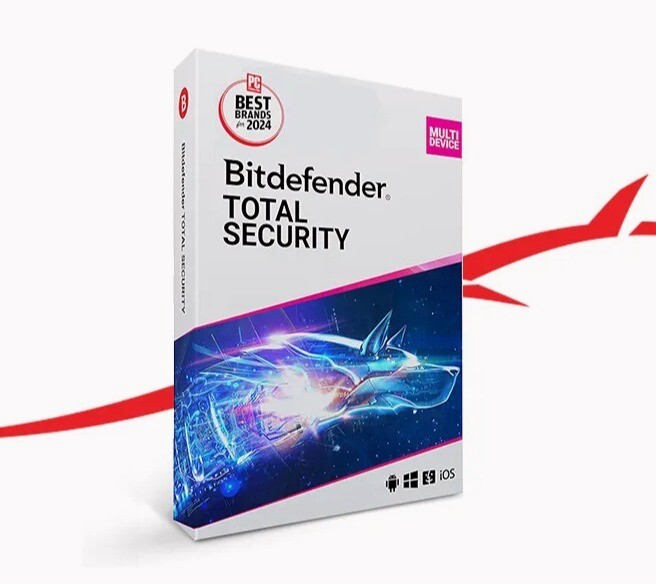 Bitdefender Total Security - 3 Years 1 Windows PC + Latest Version